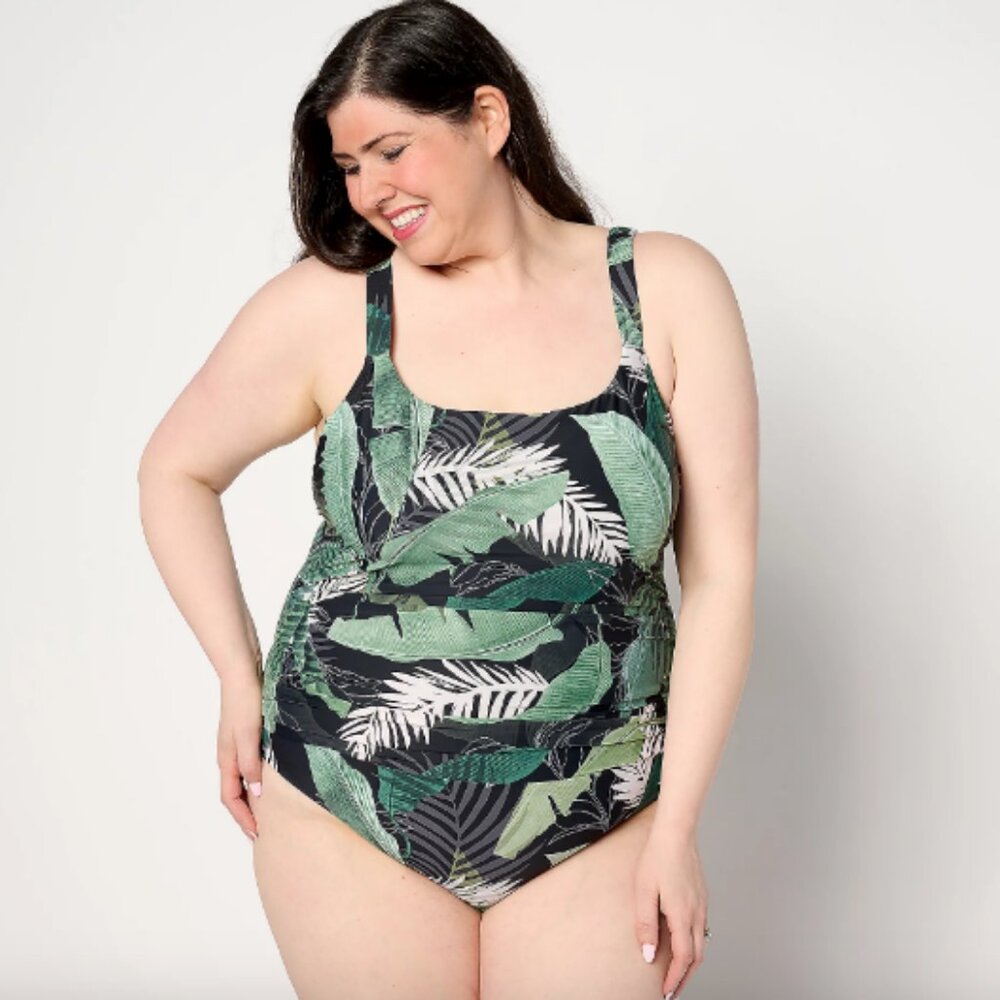 Jantzen Jolie One-Piece , Palm Sz 20W a642649